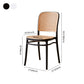 Contemporary Style Kitchen Chairs Dining Armless Side Chairs with Plastic Legs