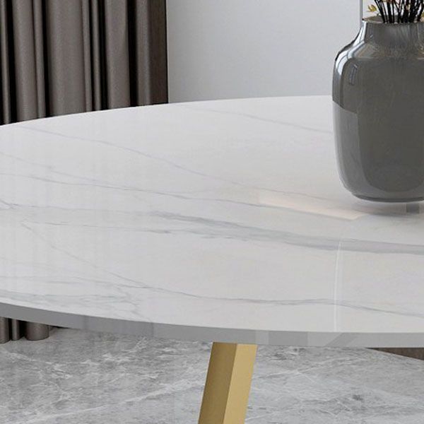 Glam 1/4/6 Pieces Dining Set Round Stone Dining Table for Dining Room Clearhalo 'Dining Room Sets' 'Dining Tables & Seating' 'dining_room_set' 'furn' 'furn_dining_room_set' 'Furniture' 'furniture_dining_room_set' 'Kitchen & Dining Furniture' 1200x1200_70ece16b-fbc9-4df9-bb4e-9afc0c06ceb8