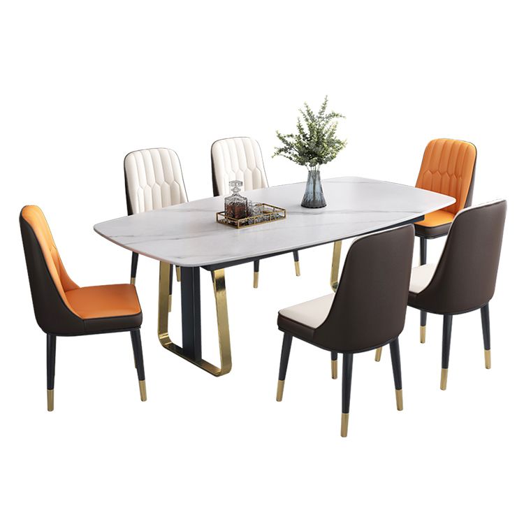 Luxury Sintered Stone Dining Table Rectangle Kitchen Table with Double Pedestal Clearhalo ' dining_table' 'Dining Tables & Seating' 'Dining Tables' 'furn' 'furn_dining_table' 'Furniture' 'furniture_dining_table' 'Kitchen & Dining Furniture' 'kitchen&dining_furn' 'kitchen' 'kitchen_dining_table' 1200x1200_70ef7783-0554-49c1-9e56-bf193d31f278