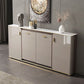 Buffet in stile glam sideboard cucina grigio a buffet con cassetto e conservazione