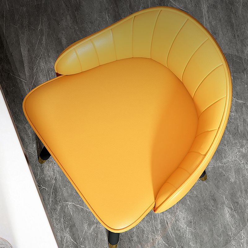 Modern Armless Backrest Counter Stool Steel Household Bar Stool with Pedal and Cushion Clearhalo 'Bar Furniture' 'Bar Stools' 'bar_stools' 'furn' 'furn_bar_stools' 'furniture_bar_stools' 'Kitchen & Dining Furniture' 'kitchen&dining_furn' 'kitchen' 'kitchen_furn' Furniture' 1200x1200_70f09939-5041-4b67-86c7-8e3f2063071b