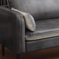 Faux Leather Cushions Sofa 3-Seat 30.7" High Square Arm Loveseat Clearhalo 'furn' 'furn_sofas' 'Furniture' 'furniture_sofas' 'kitchen' 'kitchen_sofas' 'Living Room Furniture' 'Sofa' 'sofas' 1200x1200_70f1b3af-4b09-4b1d-a300-400b676c9051