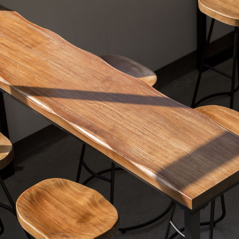 Modern Solid Wood Bar Table Rectangle Dining Table for Kitchen Living Room Coffee Room Clearhalo 'Bar Furniture' 'Bar Tables' 'bar_tables' 'furn' 'furn_bar_tables' 'Furniture' 'Kitchen & Dining Furniture' 1200x1200_70f25c08-7761-4a08-9800-8d7bb3ad7864