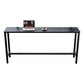 Industrial Bar-height Table Stone Top Pub Table with Black Base Clearhalo 'Bar Furniture' 'Bar Tables' 'bar_tables' 'furn' 'furn_bar_tables' 'Furniture' 'Kitchen & Dining Furniture' 1200x1200_70f2a135-e54b-4844-bf41-859f2dc75c82
