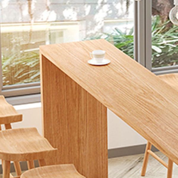 Contemporary Style Wooden Bar Counter Table Dining Rectangle Table for Home Clearhalo 'Bar Furniture' 'Bar Tables' 'bar_tables' 'furn' 'furn_bar_tables' 'Furniture' 'furniture_bar_tables' 'Kitchen & Dining Furniture' 1200x1200_70f2c22c-b278-4699-ba0a-4a73ab7dde4a