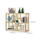 Metal and Wooden Book Shelf Etagere Open Study Room Shelf Bookcase with Doors
