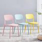 Contemporary Plastic Armless Chair Open Back Kitchen Dining Room Chair Clearhalo 'Dining Chairs' 'Dining Tables & Seating' 'dining_chair' 'furn' 'furn_dining_chair' 'Furniture' 'furniture_dining_chair' 'Kitchen & Dining Furniture' 1200x1200_70f3ac4a-9a8c-4b67-a946-b1fa311e95a0