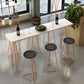 Glam Bar-height Table with Metal Base 41.3-inch Height Table Top Bar Table for Patio Clearhalo 'Bar Furniture' 'Bar Tables' 'bar_tables' 'furn' 'furn_bar_tables' 'Furniture' 'Kitchen & Dining Furniture' 1200x1200_70f46b50-6fdd-40c6-bb7e-386263369ab6