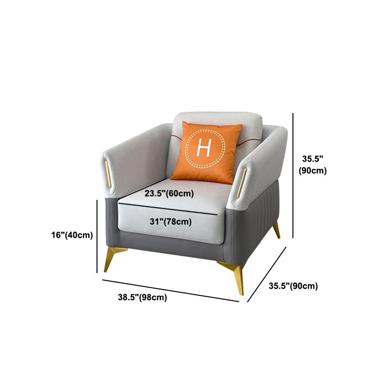 Flared Arm Modern Standard Faux Leather Stain Resistant Settee Couch Clearhalo 'furn' 'furn_sofas' 'Furniture' 'Living Room Furniture' 'Sofa' 'sofas' 1200x1200_70f4a20e-a797-47c9-b4ef-218548889bc6