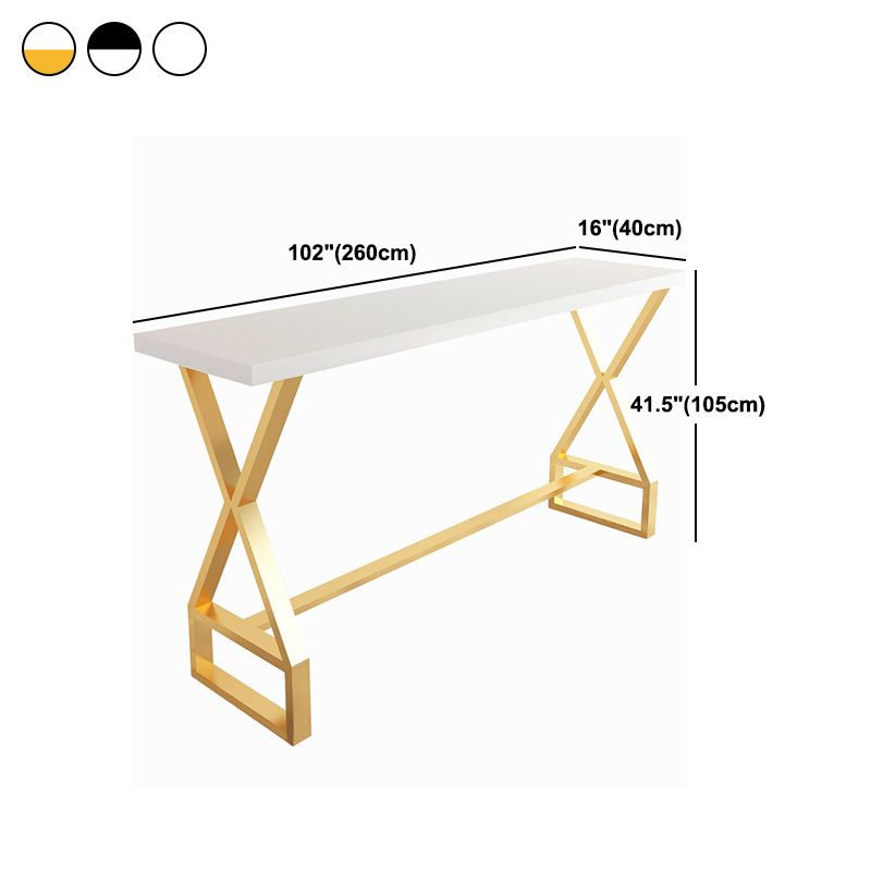 Pine Wood Bar Dining Table Traditional Luxury Rectangle Bar Table with Trestle Base Clearhalo 'Bar Furniture' 'Bar Tables' 'bar_tables' 'furn' 'furn_bar_tables' 'Furniture' 'Kitchen & Dining Furniture' 1200x1200_70f4df7f-1bc1-43dc-a3bf-06f09a833324