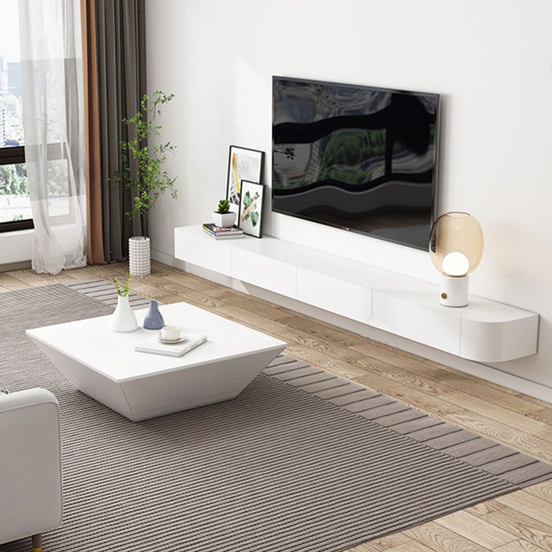 Contemporary Floating TV Console Black/White/Gray TV Stand with Drawers Clearhalo 'furn' 'furn_tv_stands_entertainment_centers' 'Furniture' 'Living Room Furniture' 'TV Stands & Entertainment Centers' 'TV Stands & Media Storage Furniture' 'tv_stands_entertainment_centers' 1200x1200_70f61d83-c24c-4dbe-9160-e8b4dfcd7134