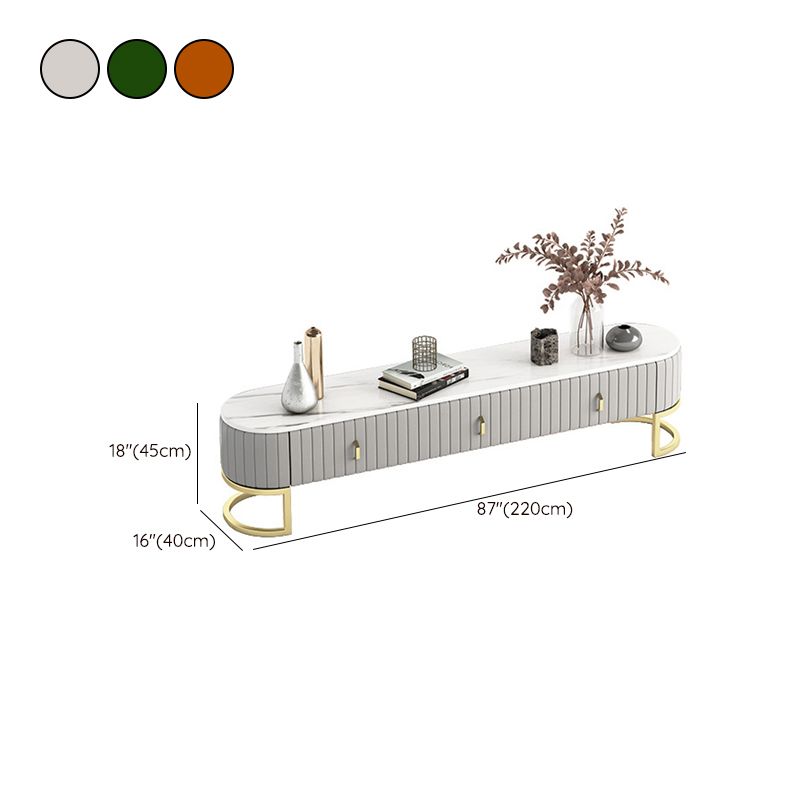 グラムテレビメディアスタンド16 "w密閉ストレージテレビスタンドコンソール付きの引き出し付きコンソール