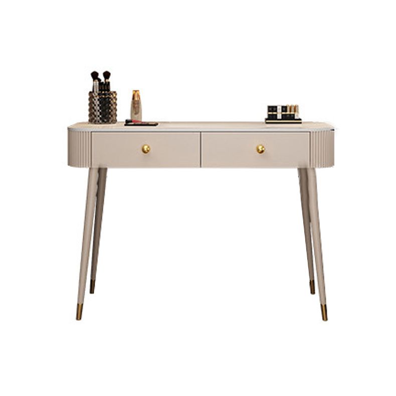 Bright White Makeup Vanity Desk 15.74" Wide Vanity Tables with Storage Drawer