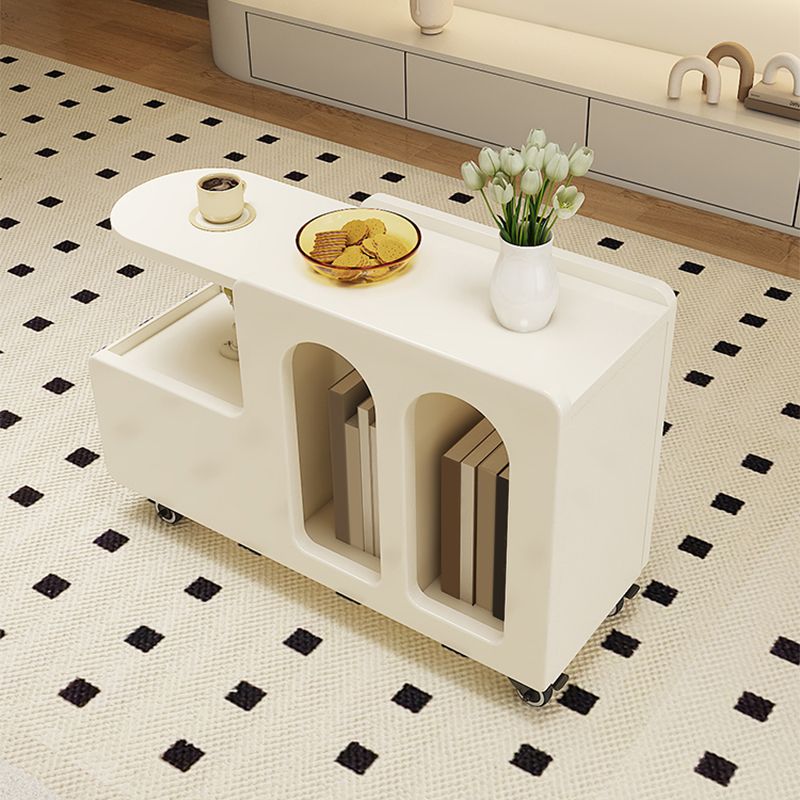 Contemporary White Wooden Sofa Side Accent Table for Living Room Clearhalo 'Coffee & Accent Tables' 'End & Side Tables' 'end_side_tables' 'furn' 'furn_end_side_tables' 'Furniture' 'Living Room Furniture' 1200x1200_70fe0067-de59-4e1d-8c92-6a8c4c65188e