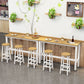 Rectangle Top Bar Dining Table Modern Bar Dining Table with Trestle Base Clearhalo 'Bar Furniture' 'Bar Tables' 'bar_tables' 'furn' 'furn_bar_tables' 'Furniture' 'furniture_bar_tables' 'Kitchen & Dining Furniture' 1200x1200_70fe4bde-f268-4a29-aaa1-5331c3a95a31