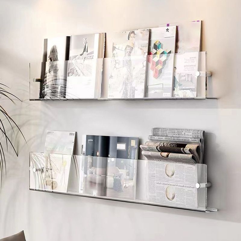 Modern Acrylic Bookcase, Bookshelf for Any Room, 6" H X 1.5" W