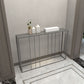Tavolo di divano console di ferro contemporaneo Rettangolo Black End Table per Hall