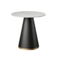 Black Metal Base Traditional Luxury Round Table Sintered Stone Dining Table with Pedestal Clearhalo 'Dining Tables & Seating' 'Dining Tables' 'dining_table' 'furn' 'furn_dining_table' 'Furniture' 'Kitchen & Dining Furniture' 1200x1200_710106b5-8d6d-4e55-b72a-9cd1ba1e9a4a