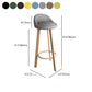 Scandinavian Style Bar-stool with Steel Legs Single Counter Stool for Kitchen Bar Clearhalo 'Bar Furniture' 'Bar Stools' 'bar_stools' 'furn' 'furn_bar_stools' 'furniture_bar_stools' 'Kitchen & Dining Furniture' 'kitchen&dining_furn' 'kitchen' 'kitchen_furn' Furniture' 1200x1200_7101a949-4bc9-4854-aa8c-a32f6c9e53f7