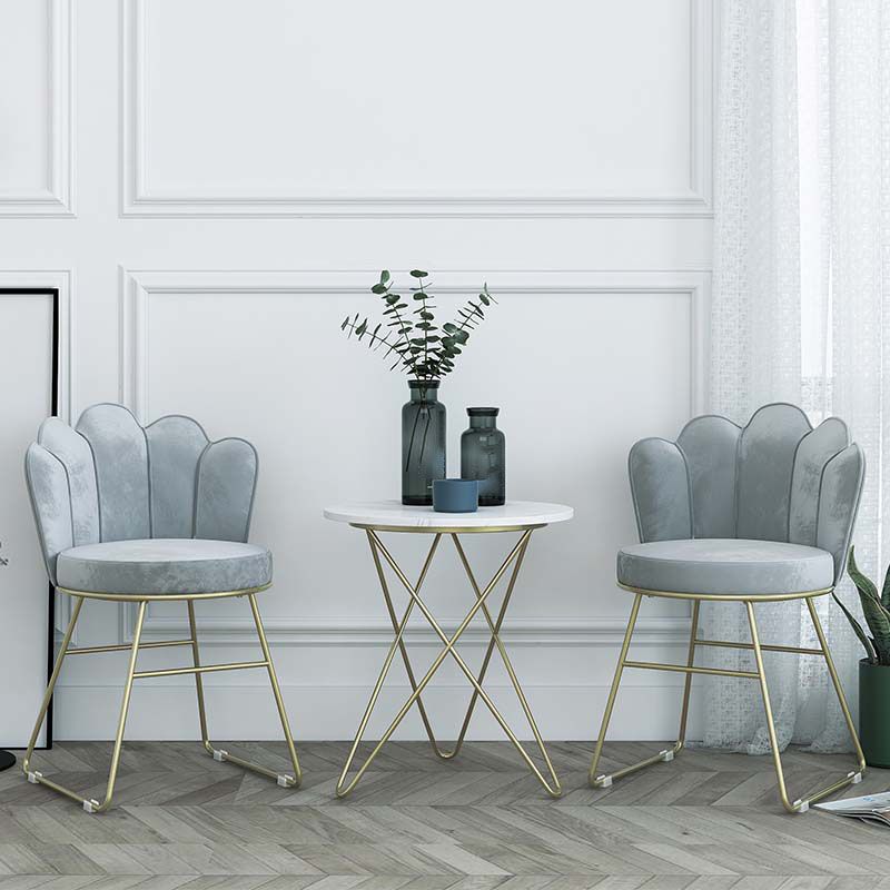 Scandinavian Upholstered Armless Dining Chairs Solid Back Chairs Clearhalo ' kitchen&dining_furn' 'Dining Chairs' 'Dining Tables & Seating' 'dining_chair' 'furn' 'furn_dining_chair' 'Furniture' 'furniture_dining_chair' 'Kitchen & Dining Furniture' 'kitchen' 1200x1200_7101f810-a947-4496-af4e-c6f18ddf88c3