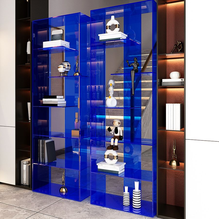 Zeitgenössischer Open Back Standard -Bücherregal -Acryl -Bücherregal für den Studienraum