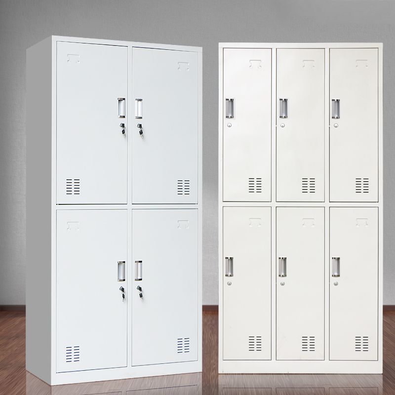 Metalen eigentijdse kast voor thuisgrijs scharnierende deur opbergkast