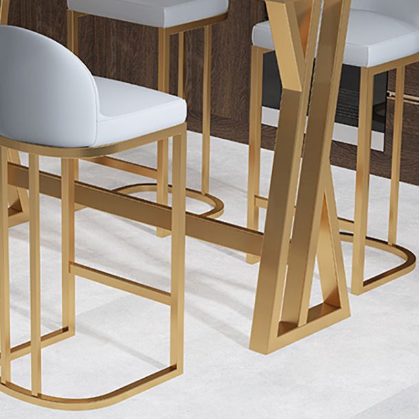 Stone Bar Dining Table Traditional Luxury Rectangle Bar Table with Trestle Base Clearhalo 'Bar Furniture' 'Bar Tables' 'bar_tables' 'Furniture' 'furniture_bar_tables' 'Kitchen & Dining Furniture' 1200x1200_71050d2a-ce27-48ea-ae6f-b65aa1108e66