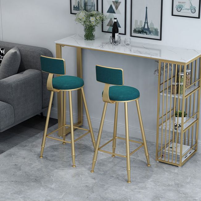 White Glam Style Bar Table in Faux Marble Living Room Bar Table Clearhalo 'Bar Furniture' 'Bar Tables' 'bar_tables' 'furn' 'furn_bar_tables' 'Furniture' 'furniture_bar_tables' 'Kitchen & Dining Furniture' 1200x1200_71069e3e-c517-4d39-b483-2d92c846684d