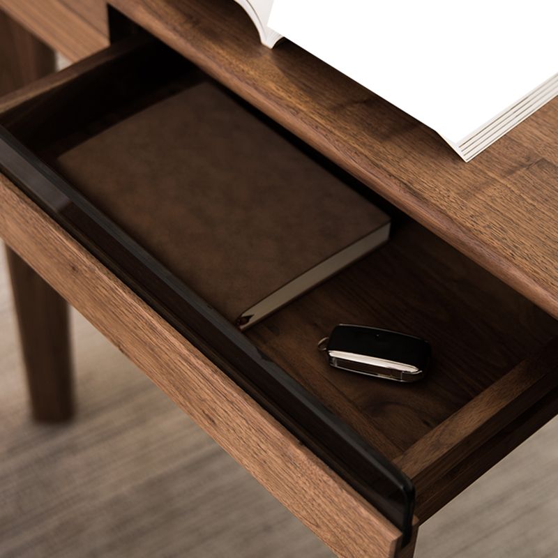 Table de bureau en bois massif moderne Home Writing Desk avec 5 tiroirs