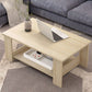 Rectangular Wooden 4 Legs Coffee Cocktail Table with Storage Shelf Clearhalo 'Coffee & Accent Tables' 'Coffee Tables' 'coffee_tables' 'furn' 'furn_coffee_tables' 'Furniture' 'Living Room Furniture' 1200x1200_71071cf0-ab42-49b3-84b6-0d658f854d84