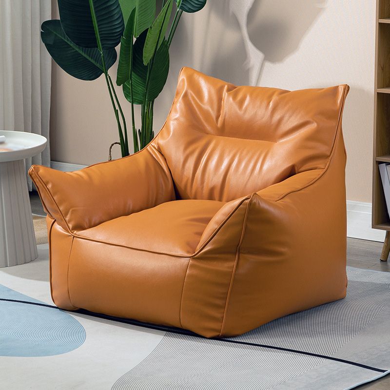 Sedia in vetro in pelle 31,4 "l x 31,4" w x 31,4 "H armi incluse sedia