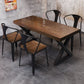 Industrial Style Solid Wood Top Dining Room Set with 4 Legs Table Dining Table Furniture Clearhalo 'Dining Room Sets' 'Dining Tables & Seating' 'dining_room_set' 'furn' 'furn_dining_room_set' 'Furniture' 'furniture_dining_room_set' 'Kitchen & Dining Furniture' 'kitchen&dining_furn' 'kitchen' 1200x1200_710afc4d-4b90-4d11-9096-5fefed304778