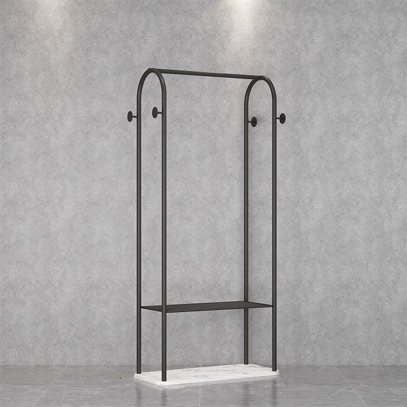 Gorgeous Coat Rack Metal Hall Stand Hooks Storage Shelf Coat Hanger Clearhalo 'Entry & Mudroom Furniture' 'furn' 'furn_hall_tree_coat_racks' 'Furniture' 'Hall Trees & Coat Racks' 'hall_tree_coat_racks' 1200x1200_710c5123-54de-4b39-a3d2-7d4b2b74d98b