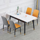 Contemporary Rectangle Dining Room Table White Sintered Stone Table with 4 Legs Clearhalo ' dining_table' 'Dining Tables & Seating' 'Dining Tables' 'furn' 'furn_dining_table' 'Furniture' 'furniture_dining_table' 'Kitchen & Dining Furniture' 'kitchen&dining_furn' 'kitchen' 'kitchen_dining_table' 1200x1200_710e5848-c7f6-4416-b9ac-6f8d7416c8f9