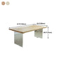 Contemporary Rectangle Wood Standard Height Table Double Pedestal Dining Table Clearhalo ' dining_table' 'Dining Tables & Seating' 'Dining Tables' 'furn' 'furn_dining_table' 'Furniture' 'furniture_dining_table' 'Kitchen & Dining Furniture' 'kitchen&dining_furn' 'kitchen' 'kitchen_dining_table' 1200x1200_710e63ee-c4bf-400e-aeb3-cf1c304f8789