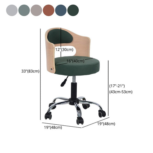 Modern Adjustable Rotatable Counter Stool Steel Study Bar Stool with Cushion and Pulley Clearhalo 'Bar Furniture' 'Bar Stools' 'bar_stools' 'furn' 'furn_bar_stools' 'furniture_bar_stools' 'Kitchen & Dining Furniture' 'kitchen&dining_furn' 'kitchen' 'kitchen_furn' Furniture' 1200x1200_710f194e-a378-4a16-ac0b-203418e08ad9