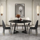 Modern Stone Double Pedestal Dining Table Matte Finish Round Table for Kitchen Clearhalo 'Dining Tables & Seating' 'Dining Tables' 'dining_table' 'furn' 'furn_dining_table' 'Furniture' 'furniture_dining_table' 'Kitchen & Dining Furniture' 'kitchen' 'kitchen_dining_table' 1200x1200_7110d45b-bd13-41ae-8a23-18cf35492485
