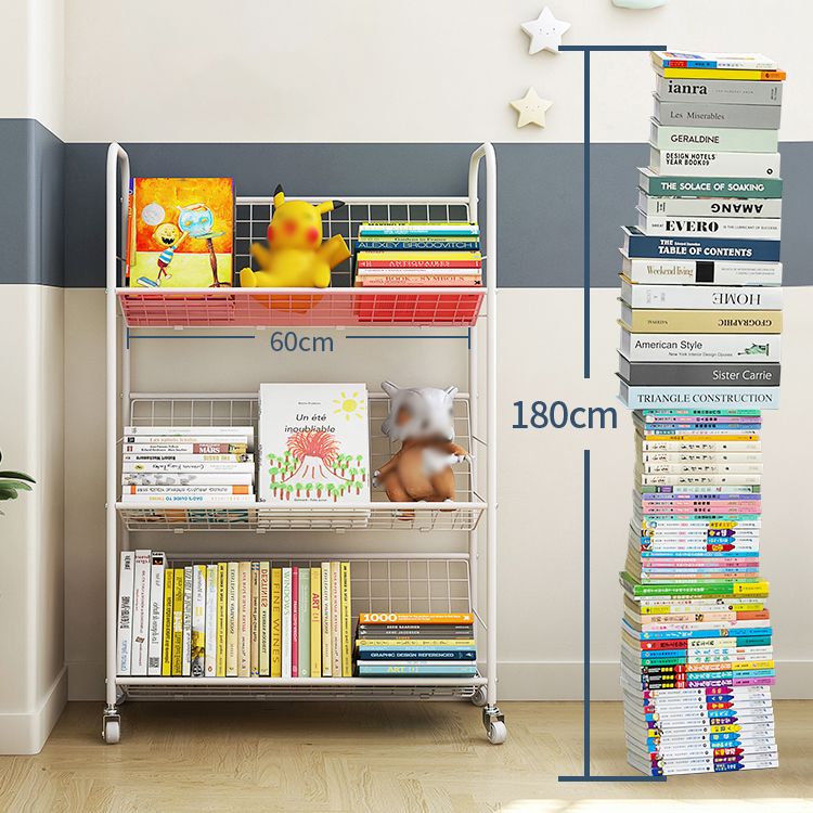 Modern Style Bookshelf Etagere Open Back Metal Bookcase for Home Clearhalo 'Bookcases' 'furn' 'furn_bookcases' 'Furniture' 'furniture_bookcases' 'Office Furniture' 1200x1200_7111c1ee-175f-4dd6-9b84-d427672f6e75