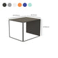 Mesa de centro individual rectangular con estructura de metal moderna Mid-Century