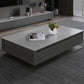 Rectangle Single Coffee Table Glam 1 Coffee Table with 4 Drawers Clearhalo 'Coffee & Accent Tables' 'Coffee Tables' 'coffee_tables' 'furn' 'furn_coffee_tables' 'Furniture' 'Living Room Furniture' 1200x1200_7112d6f9-ad65-4841-9a70-d8be9a9b8109