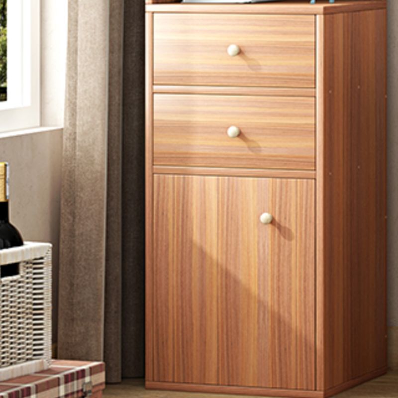 Scratch Resistant Accent Cabinet with 0/1/2 Drawers and Shelves