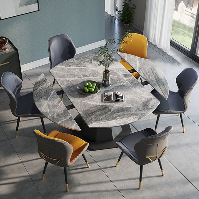 Scandinavian Style Wingback Side Chair Leather Dining Armless Chairs for Kitchen Clearhalo ' kitchen&dining_furn' 'Dining Chairs' 'Dining Tables & Seating' 'dining_chair' 'furn' 'furn_dining_chair' 'Furniture' 'furniture_dining_chair' 'Kitchen & Dining Furniture' 'kitchen' 1200x1200_71151ec3-721f-45eb-a9f0-530b58a7c9ac