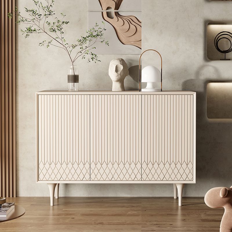 現代のサイドボードキャビネットは、キッチン用のドア付きの木製サイドボードテーブルを設計しました