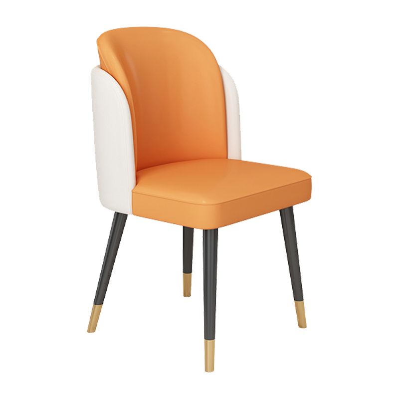 Sedia da cucina glam gambe oro gambe da pranzo sedia parsons senza braccio