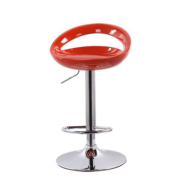 Modern Adjustable Backrest Counter Stool Steel Business Hall Bar Stool with Plastic Seat Clearhalo 'Bar Furniture' 'Bar Stools' 'bar_stools' 'furn' 'furn_bar_stools' 'Furniture' 'furniture_bar_stools' 'Kitchen & Dining Furniture' 1200x1200_7119ccb5-241a-49a0-b8df-cb98672b6251