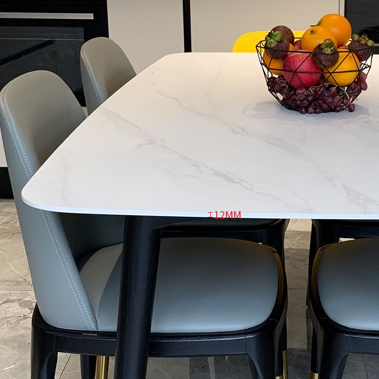 Rectangle Three-Color Dining Table Sintered Stone Table Luxury with 4 Legs Clearhalo ' dining_table' 'Dining Tables & Seating' 'Dining Tables' 'furn' 'furn_dining_table' 'Furniture' 'furniture_dining_table' 'Kitchen & Dining Furniture' 'kitchen&dining_furn' 'kitchen' 'kitchen_dining_table' 1200x1200_711cf0f3-d578-48d3-84f0-01b330500e39