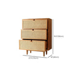 Modern de almacenamiento Chox Dresser Cofre de madera con cajones
