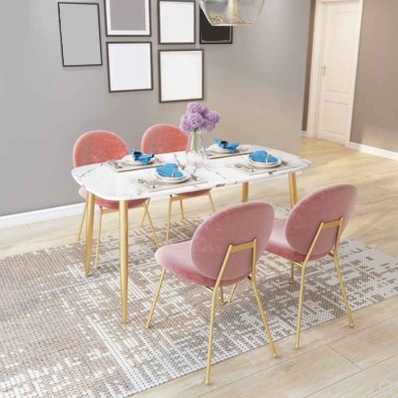 Upholstered Dining Chair Glam Style Side Chair for Dining Room Clearhalo 'Dining Chairs' 'Dining Tables & Seating' 'dining_chair' 'furn' 'furn_dining_chair' 'Furniture' 'furniture_dining_chair' 'Kitchen & Dining Furniture' 1200x1200_7120726e-e940-4098-a87c-f233cec06703