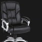 Chaise de direction moderne à bras rembourrés, chaise de direction noire pour bureau