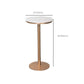 Industrial Round Pub Table Set 1/3 Pieces White and Gold Bar Table Set
